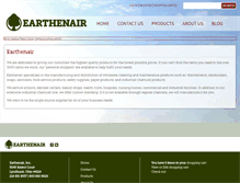 Tablet Screenshot of earthenairinc.com